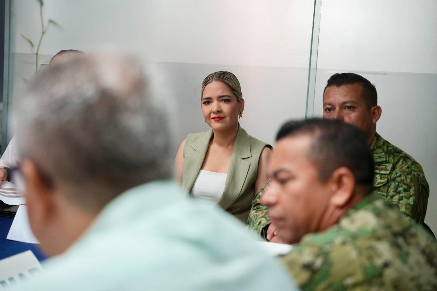 Alcaldesa Estrella Palacios en la Mesa Regional de Seguridad y Construcción de la Paz.