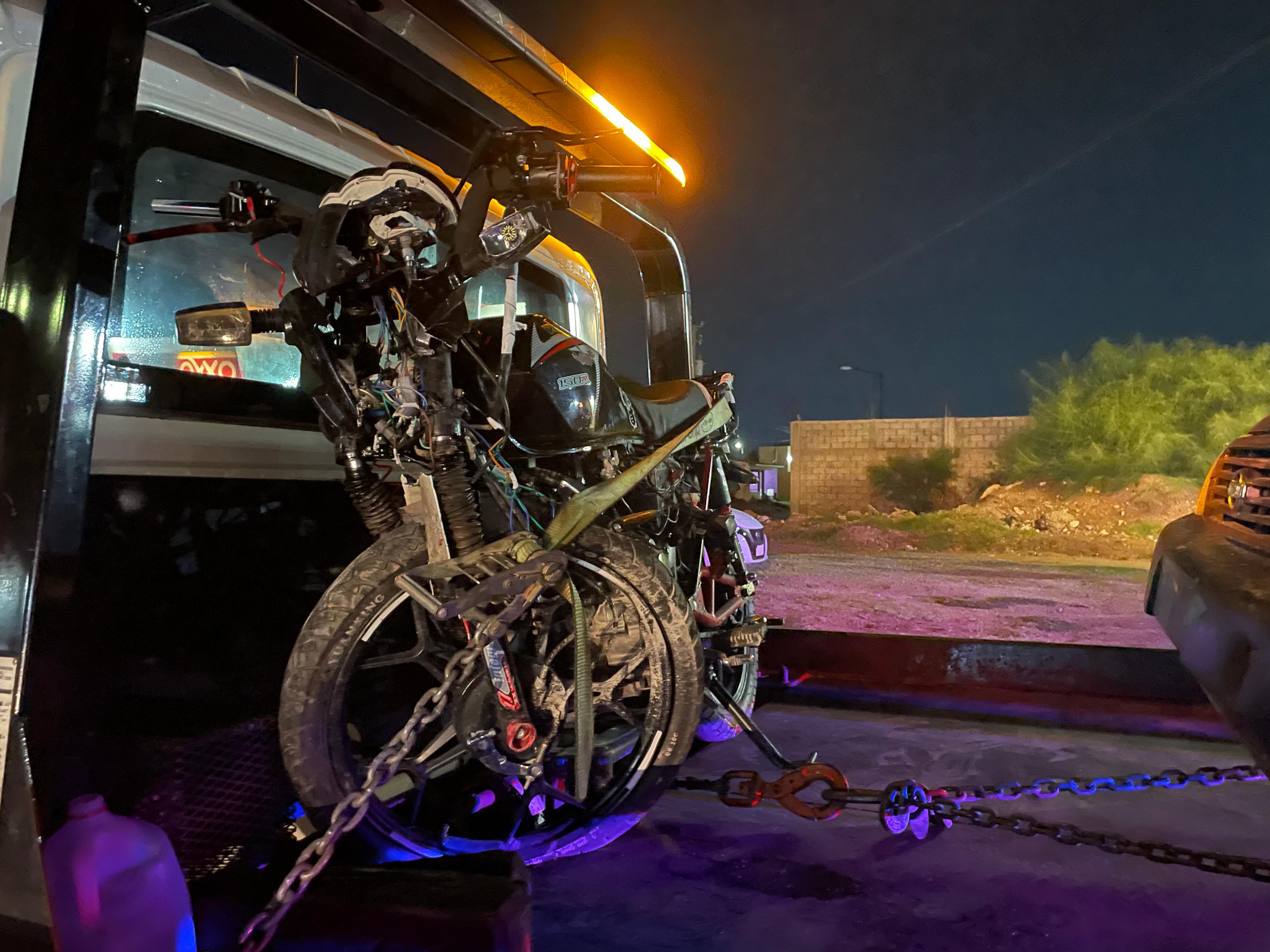 Así han quedado algunas motocicletas en los diferentes accidentes de Ahome