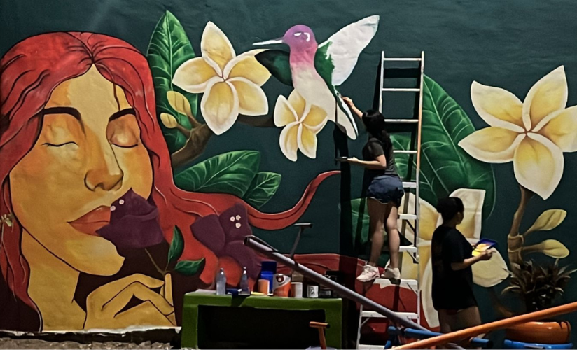 Mural realizado por IMJU Mazatlán