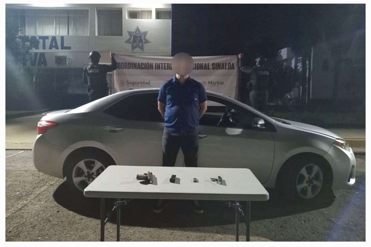 Estatales se acercan y sorprenden a hombre armado
