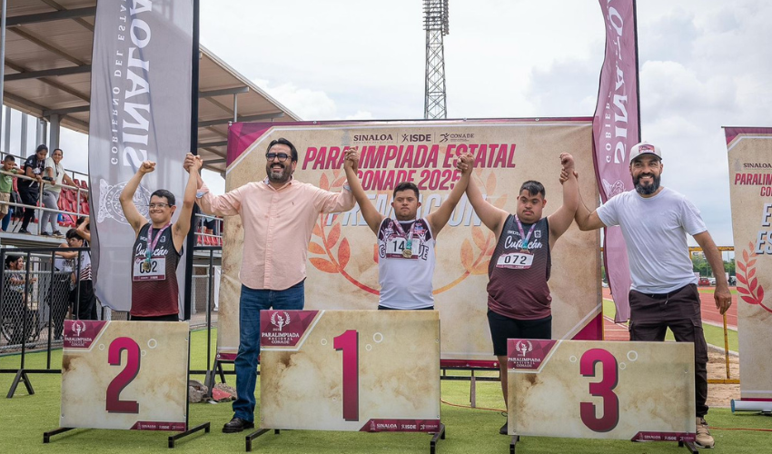 Ceremonia de premiación de la Paralimpiada Estatal Conade 2025 en Culiacán