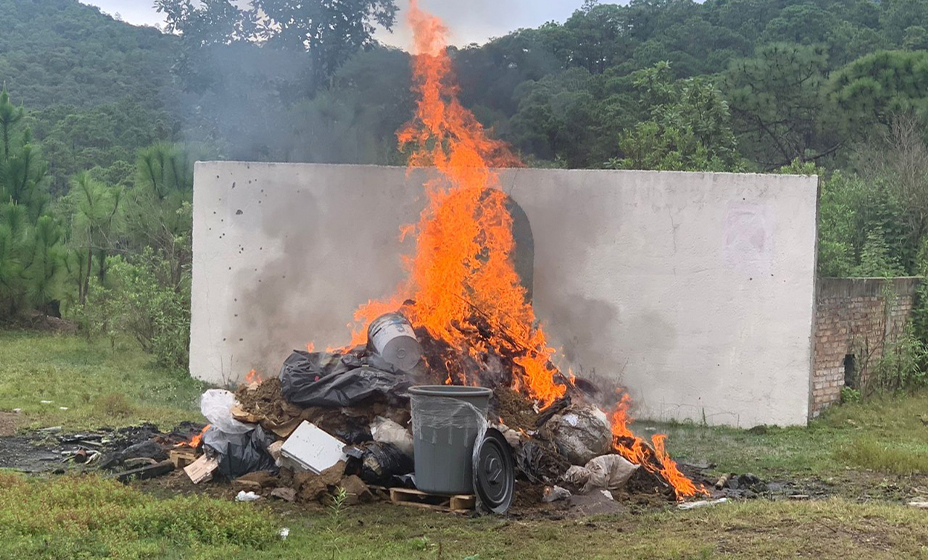 Quema de basura