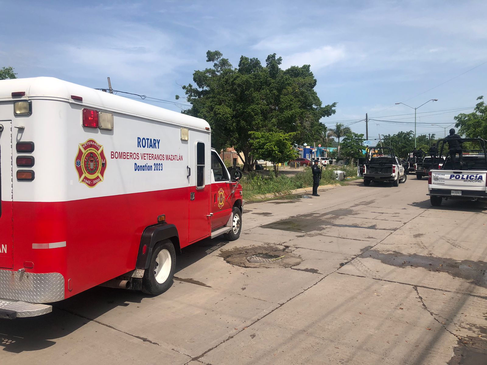 Reportan a hombre baleado en el fraccionamiento Santa Fe, Mazatlán