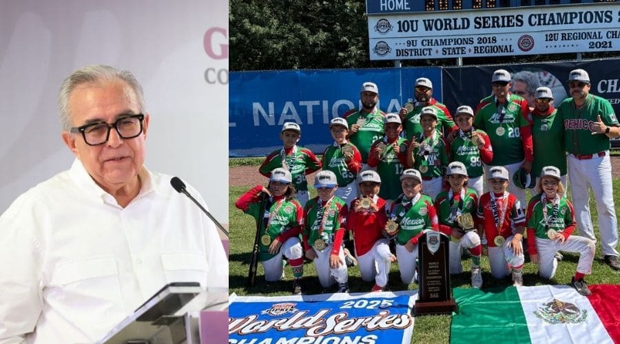 Rubén Rocha felicita a niños campeones en la World Series Cal Ripken 2025