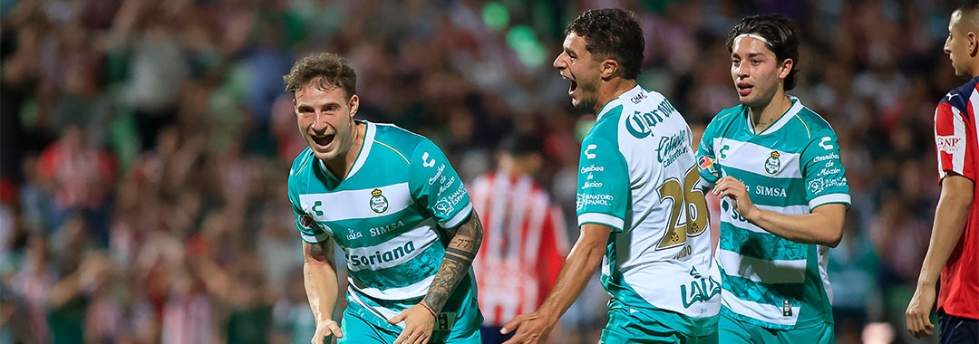Santos le pegó a Chivas en Liga MX, mientras que Pumas y Necaxa empataron