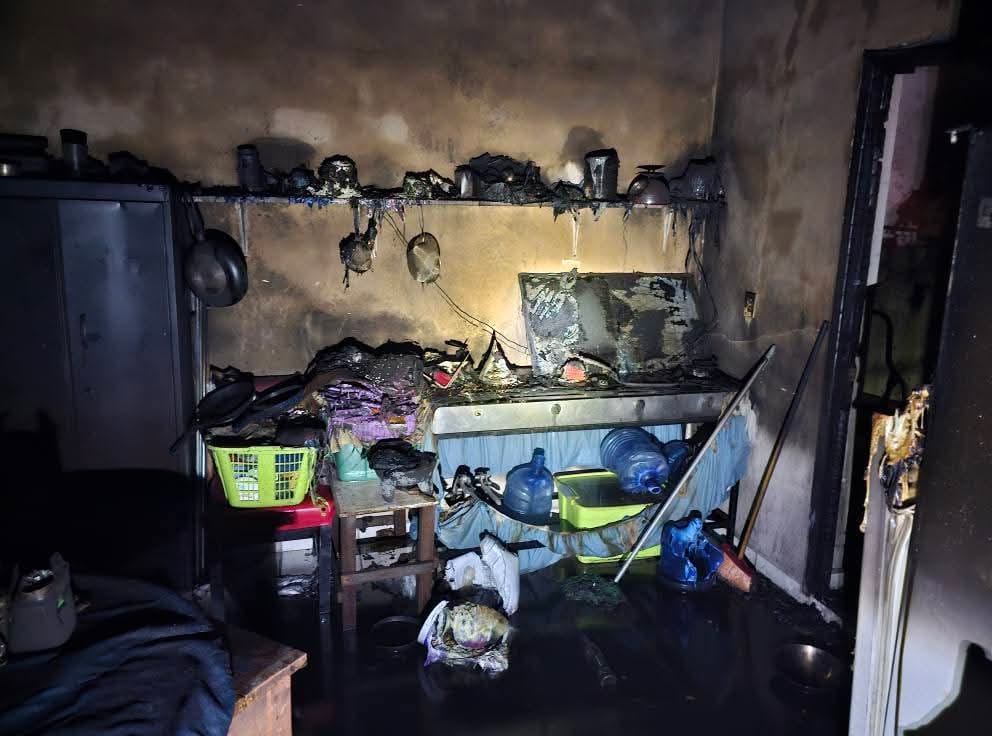 Se incendia la segunda planta de una vivienda en la colonia Ampliación Urías, Mazatlán