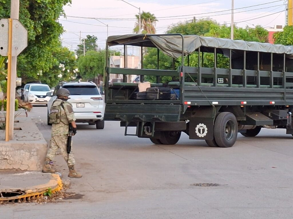Se reportan operativos militares en diversos sectores de Guasave