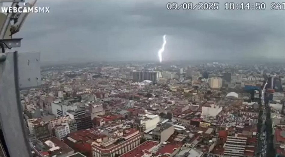 Tormenta eléctrica en CDMX: Así fue el fuerte rayo que activó sismógrafos en distintas alcaldías