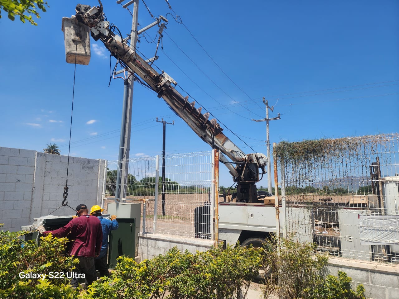 Trabajos de habilitación de la planta potabilizadora.