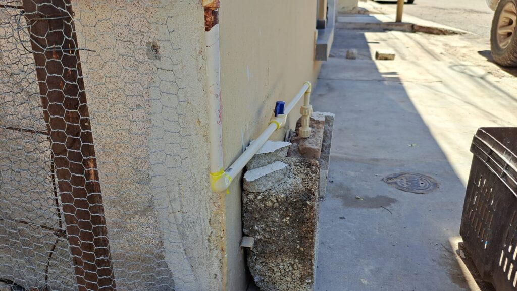 Tubería de agua.