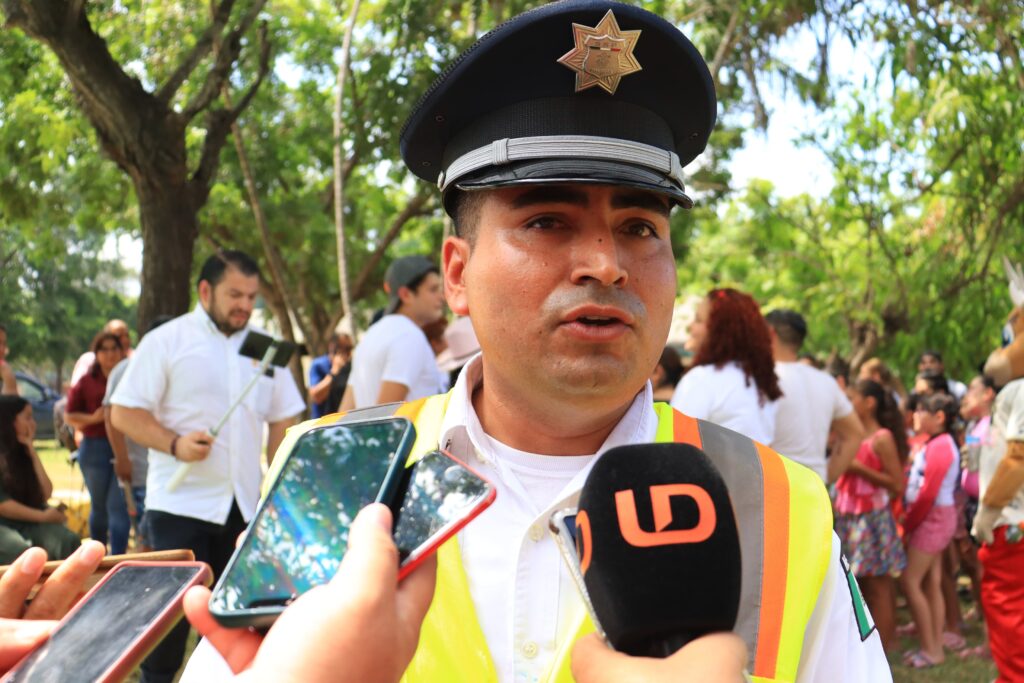 Coordinador de Educación Vial de Seguridad Pública Municipal, Juan José Martínez Sánchez.
