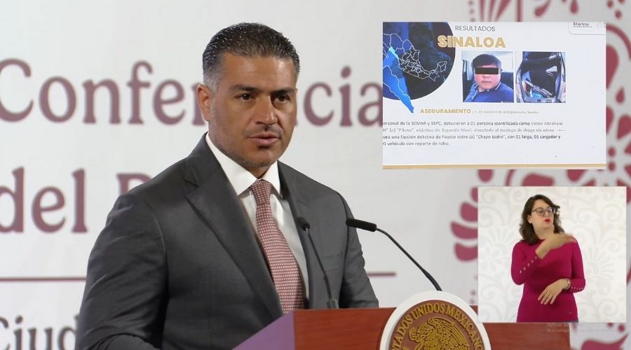 Piloto detenido en Sinaloa