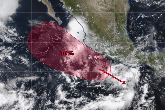 Zona de baja presión en el Pacífico: así evoluciona tras la formación de la tormenta “Kiko”