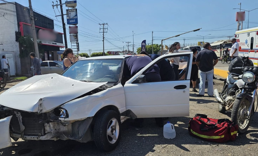 Accidente vial en Mazatlán