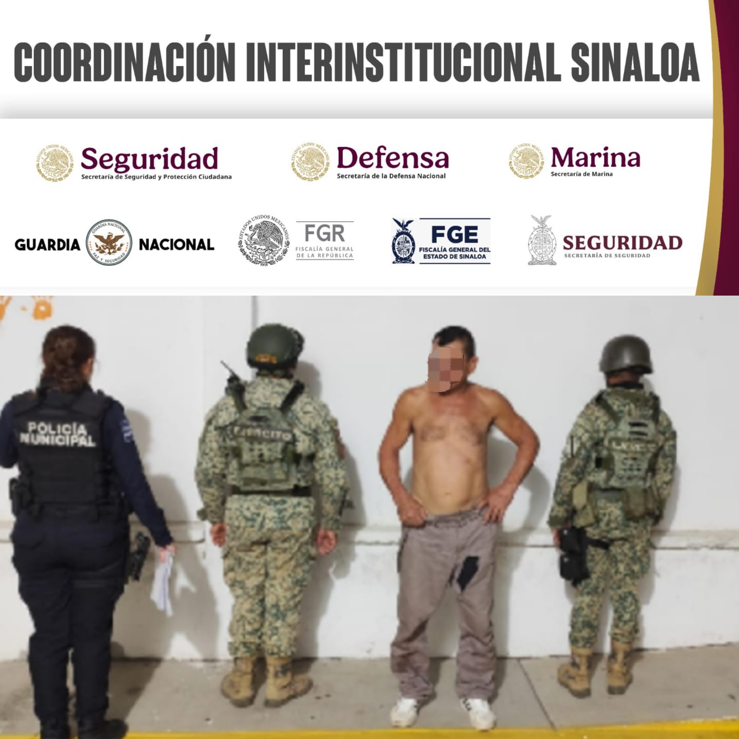 El sujeto fue turnado ante la Fiscalía General del Estado