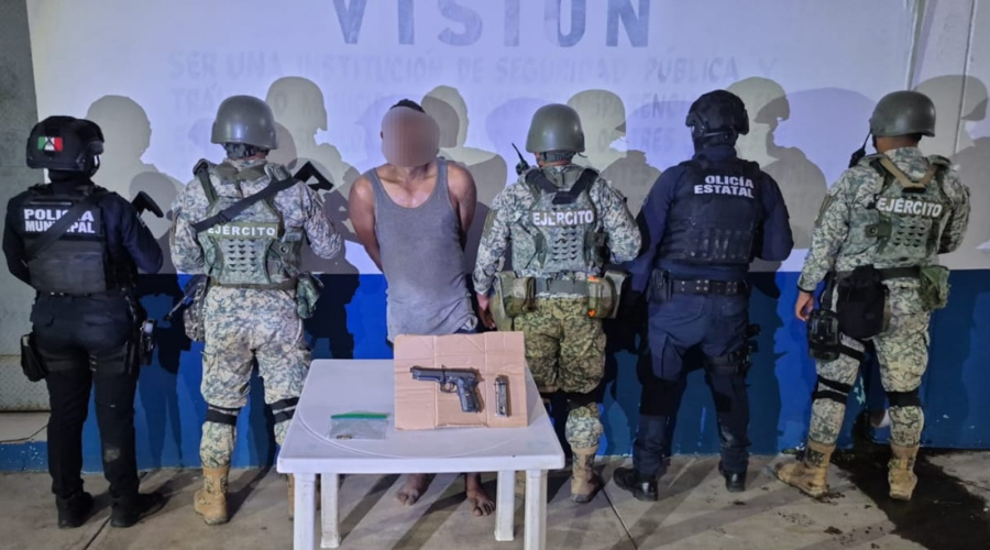 Autoridades detienen a presunto asaltante de comercios