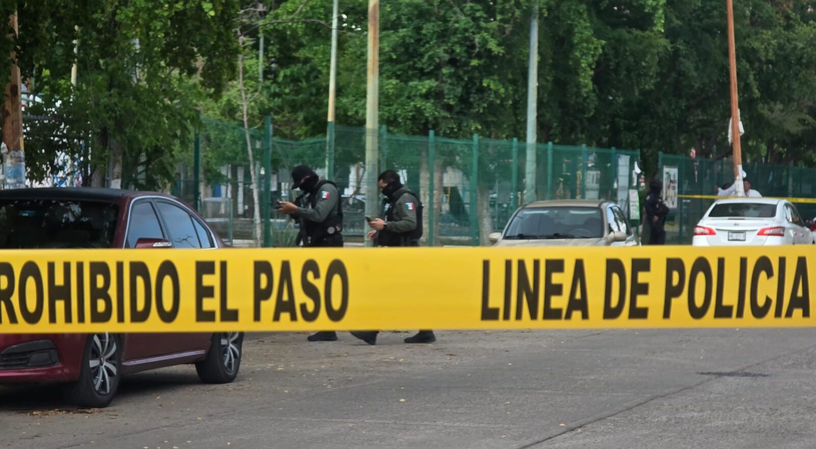 Cinta amarilla donde se encuentra un hombre asesinado