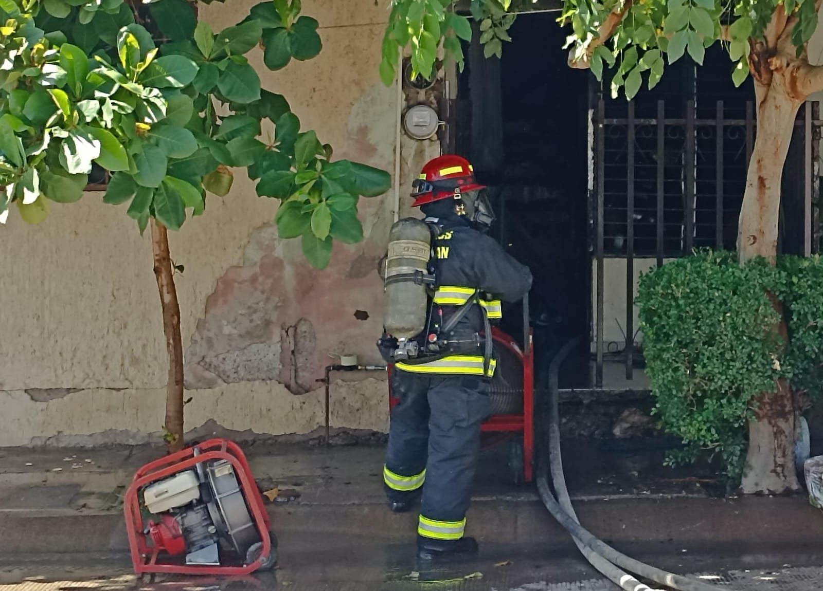 Incendio en vivienda de Culiacán
