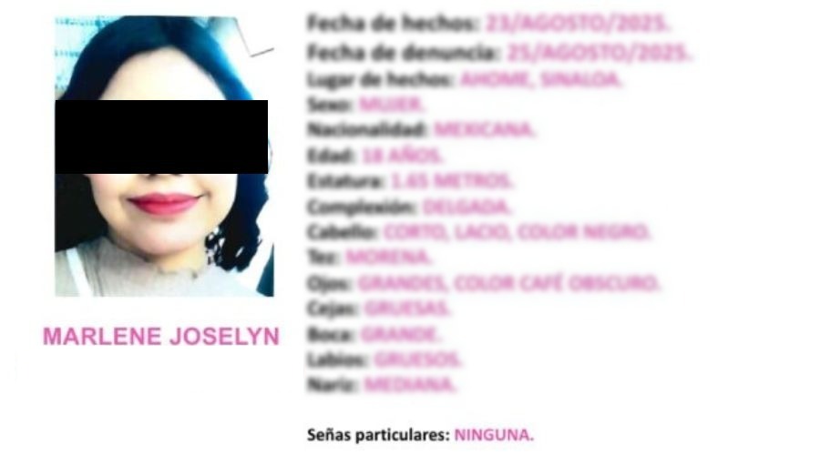 Adolescente localizada en Ahome