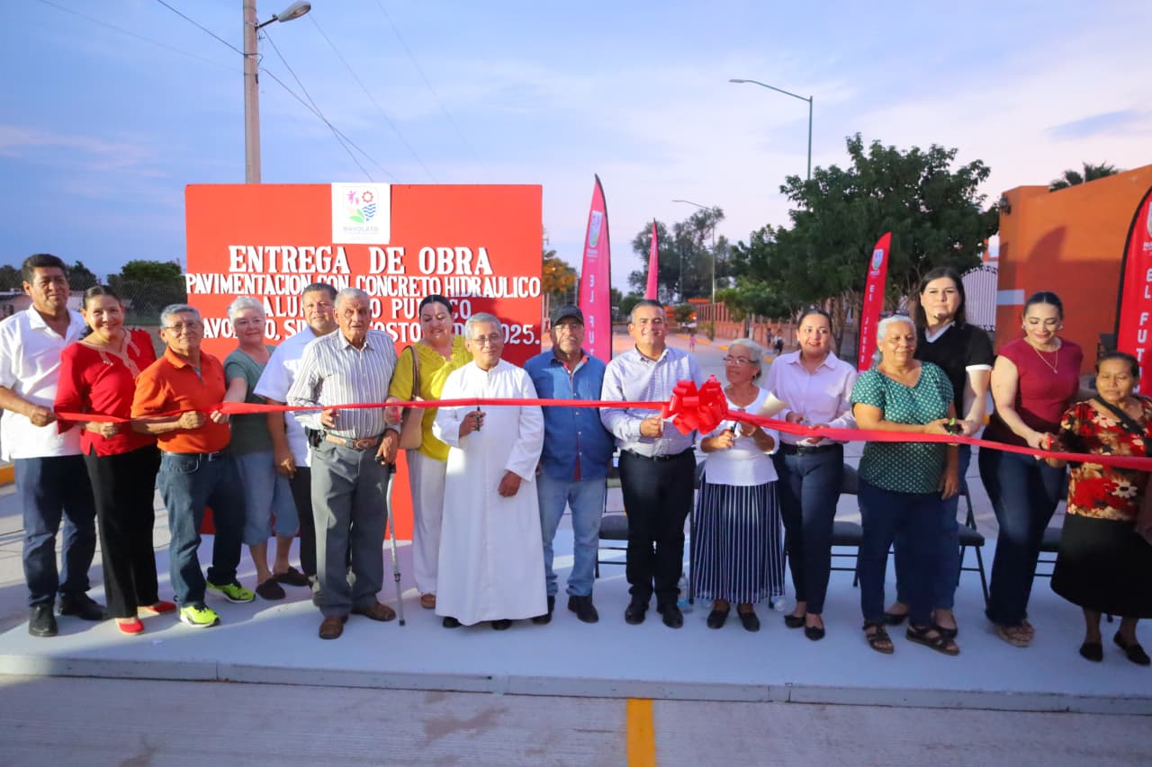 obras en Bachimeto, Navolato