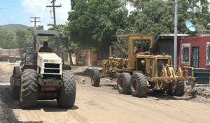 Trabajos de pavimentación en Los Mochis
