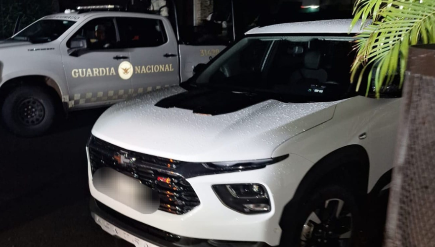 Guardia Nacional recupera vehículo con reporte