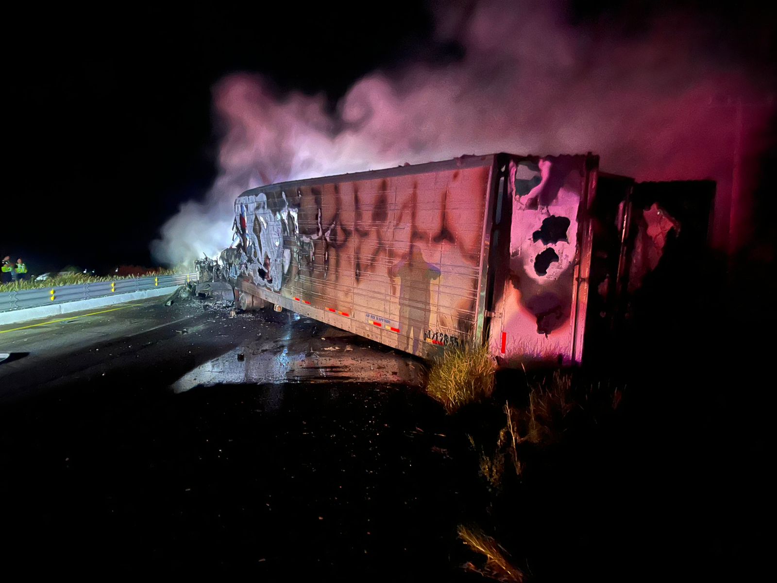 Accidente por la carretera Internacional Méxio 15