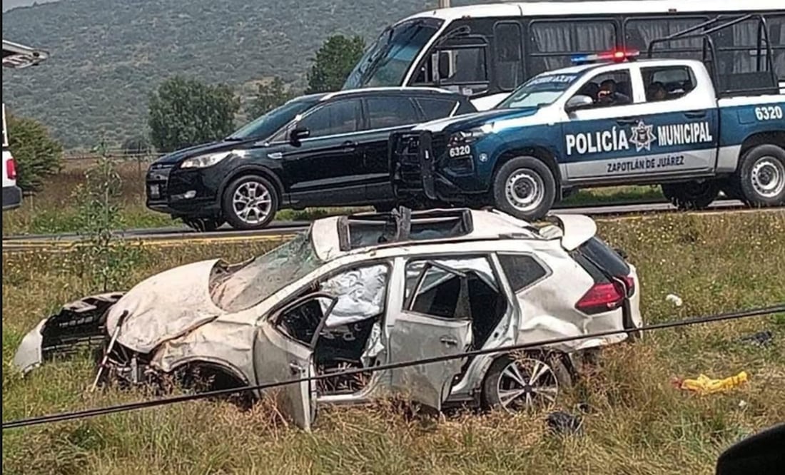 Se accidenta equipo de seguridad de Alicia Bárcena en la México-Pachuca; hay un muerto y 2 heridos