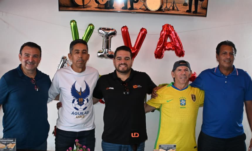 Promotores del evento deportivo entre Águilas de la UAS y La Costa Marinera