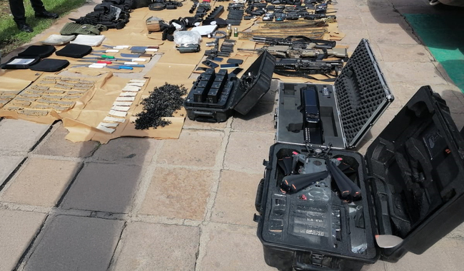 Armas decomisadas en Durango