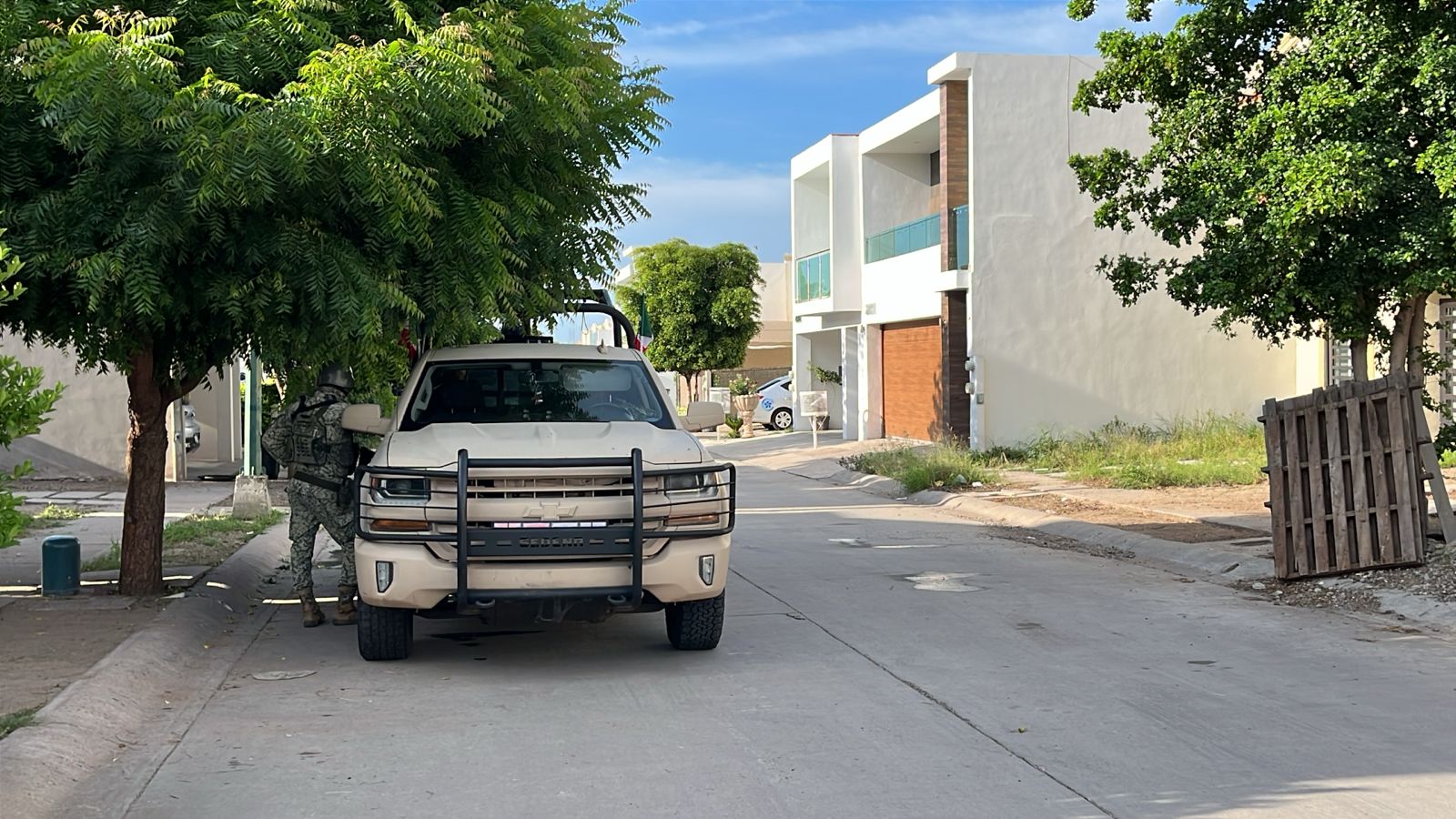 SSPE confirma un vehículo asegurado tras reporte de disparos