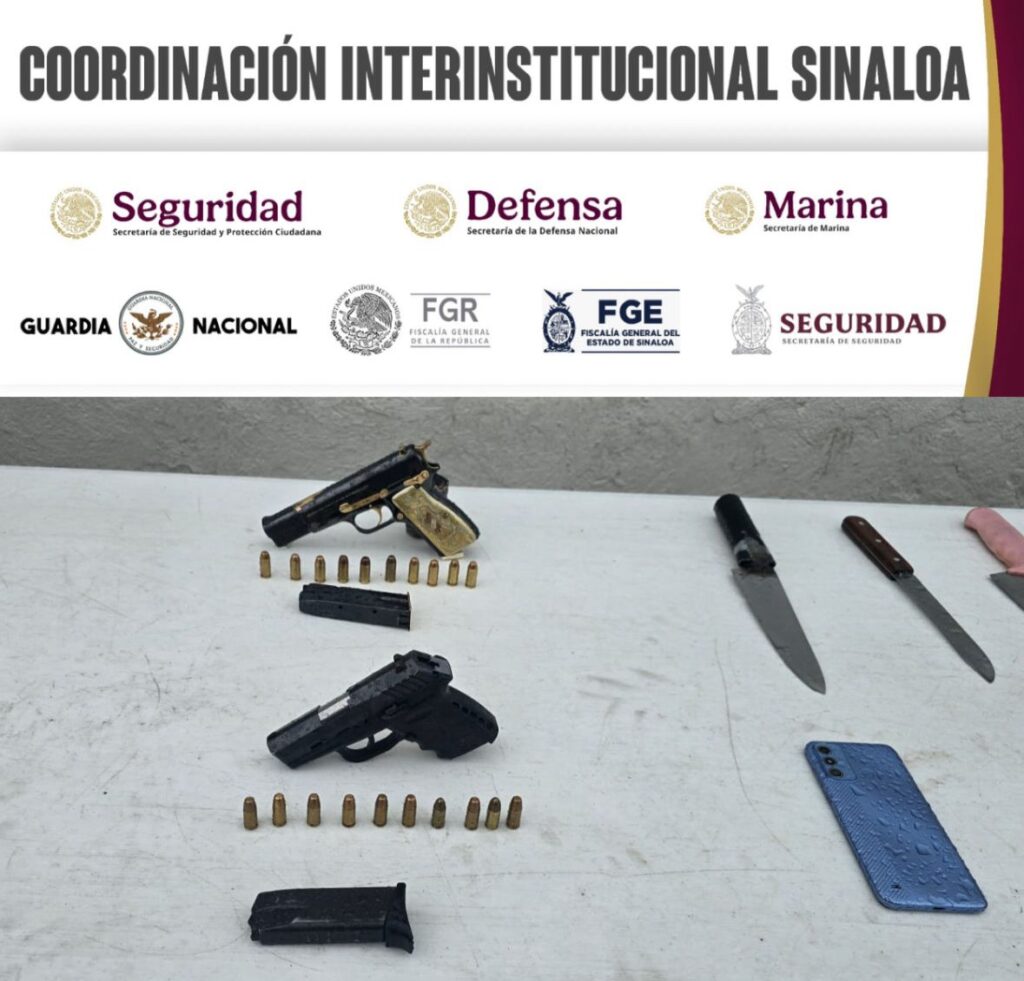 Aseguran armas y celulares en revisión dentro penal de Aguaruto en Culiacán