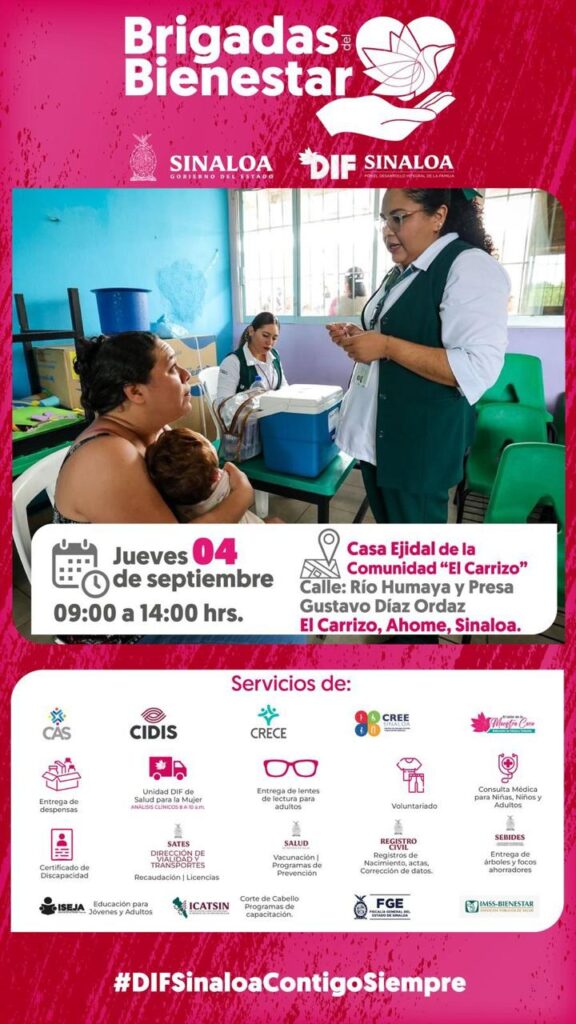 Brigadas del Bienestar de DIF Sinaloa