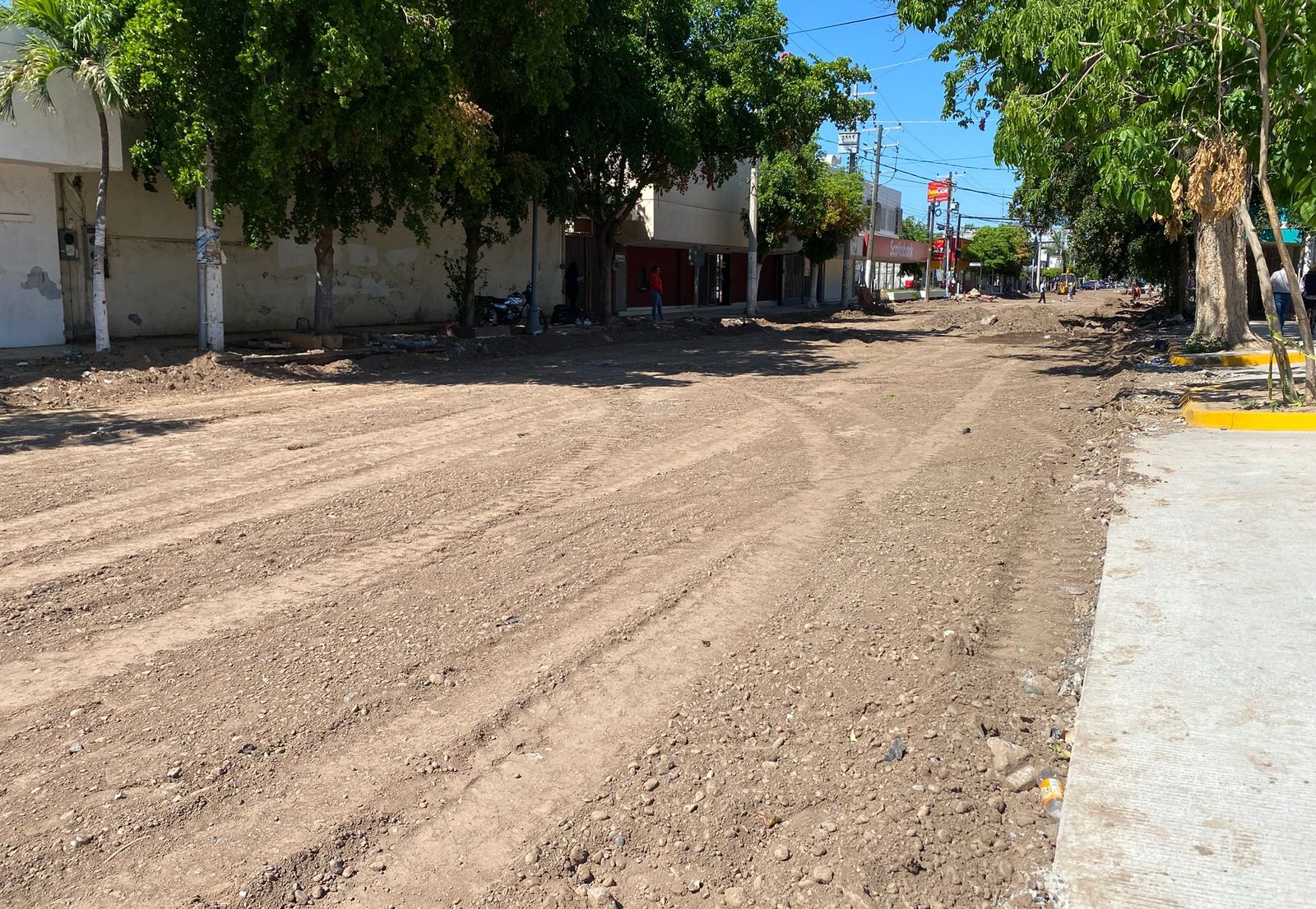 Calle Cuauhtémoc en Guasave.
