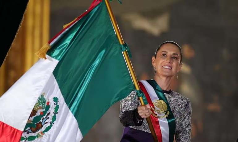 Claudia Sheinbaum en el Grito de Independencia