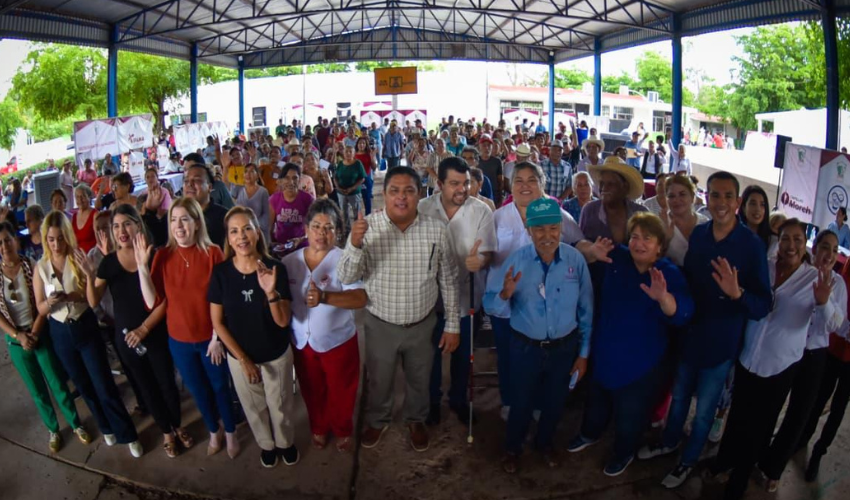 Caravana del Bienestar en el ejido Olas Altas, Ahome