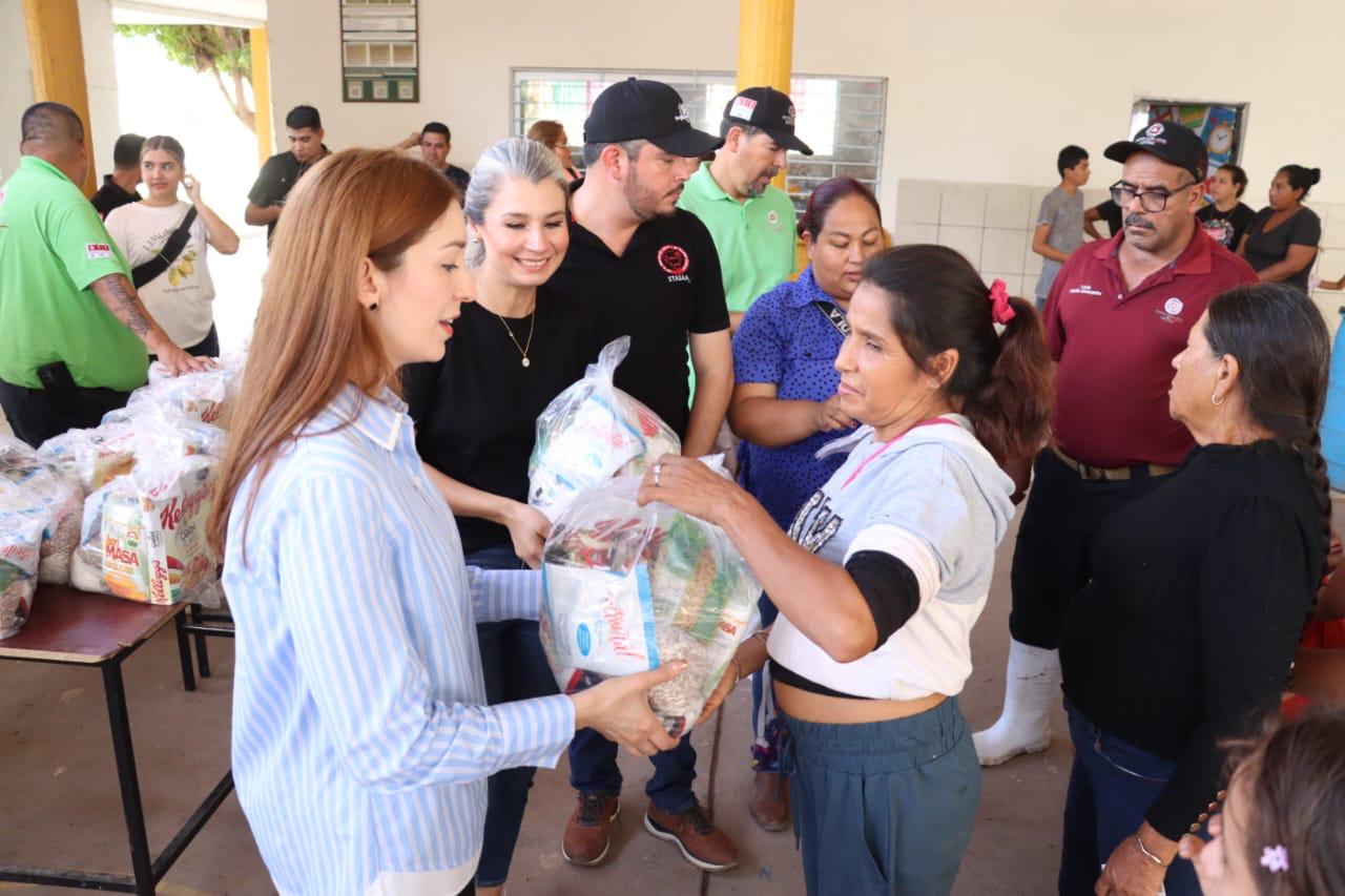 Caravanas de Bienestar apoyan a afectados por lluvias en Ahome