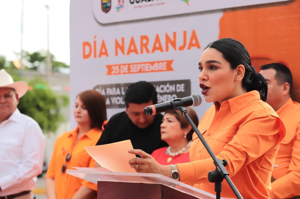 Cecilia Ramírez llama a la sororidad en el Día Naranja en Guasave