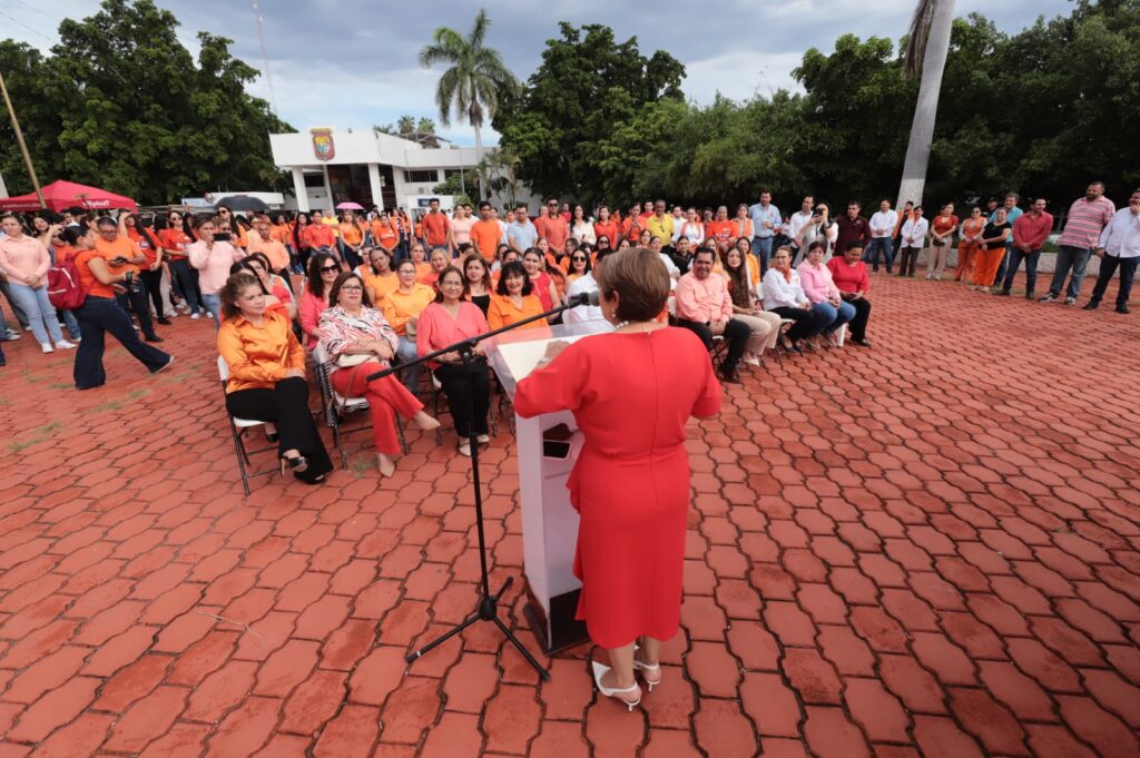 Cecilia Ramírez llama a la sororidad en el Día Naranja en Guasave