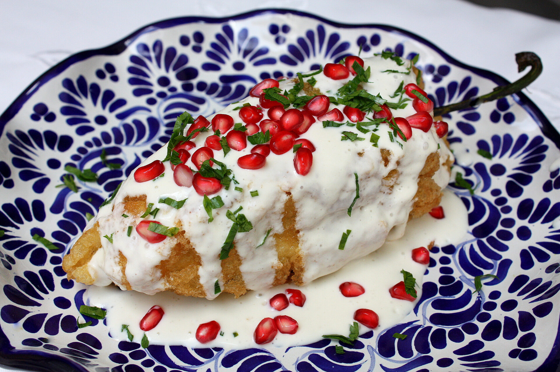 Chile en nogada vegetariano, una receta alternativa y sin carne
