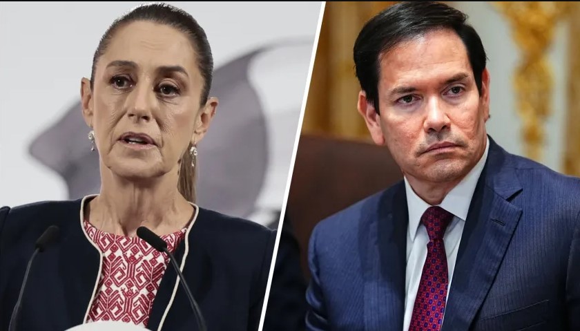 Claudia Sheinbaum y Marco Rubio