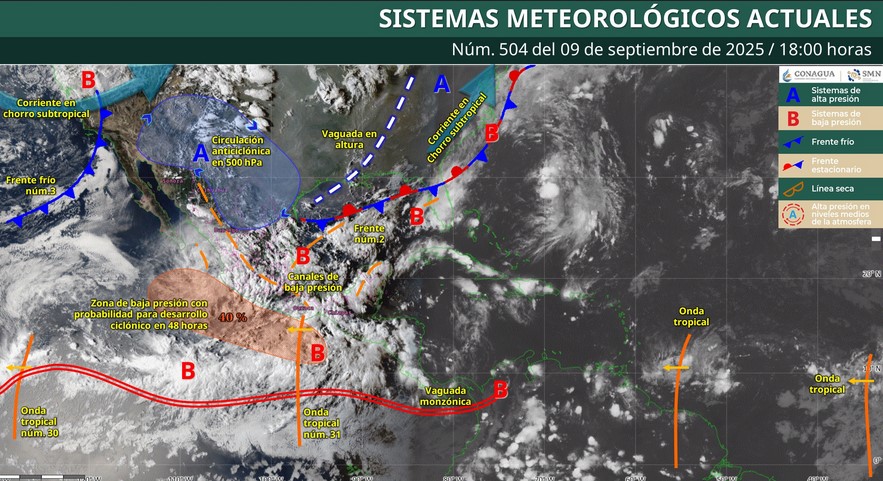 ¿Cuál es el pronóstico del clima? SMN prevé lluvias durante la noche y la marugada en estos estados