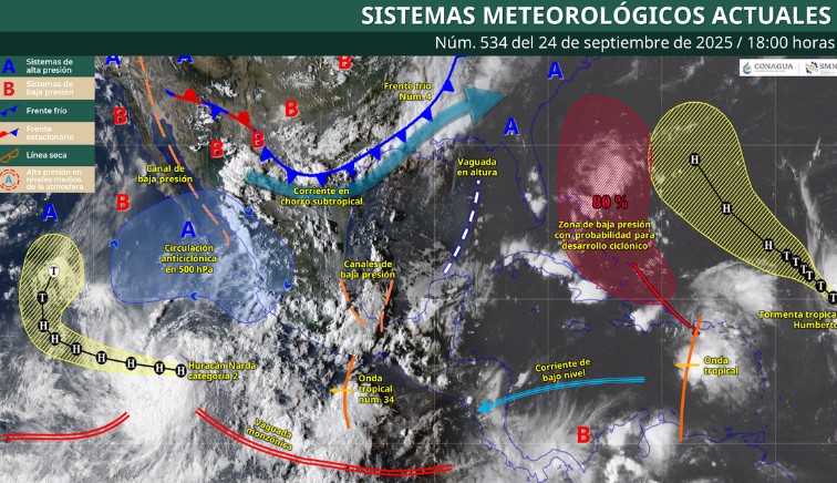 Lluvias y descenso en las temperaturas marcarán el clima la noche de este miércoles