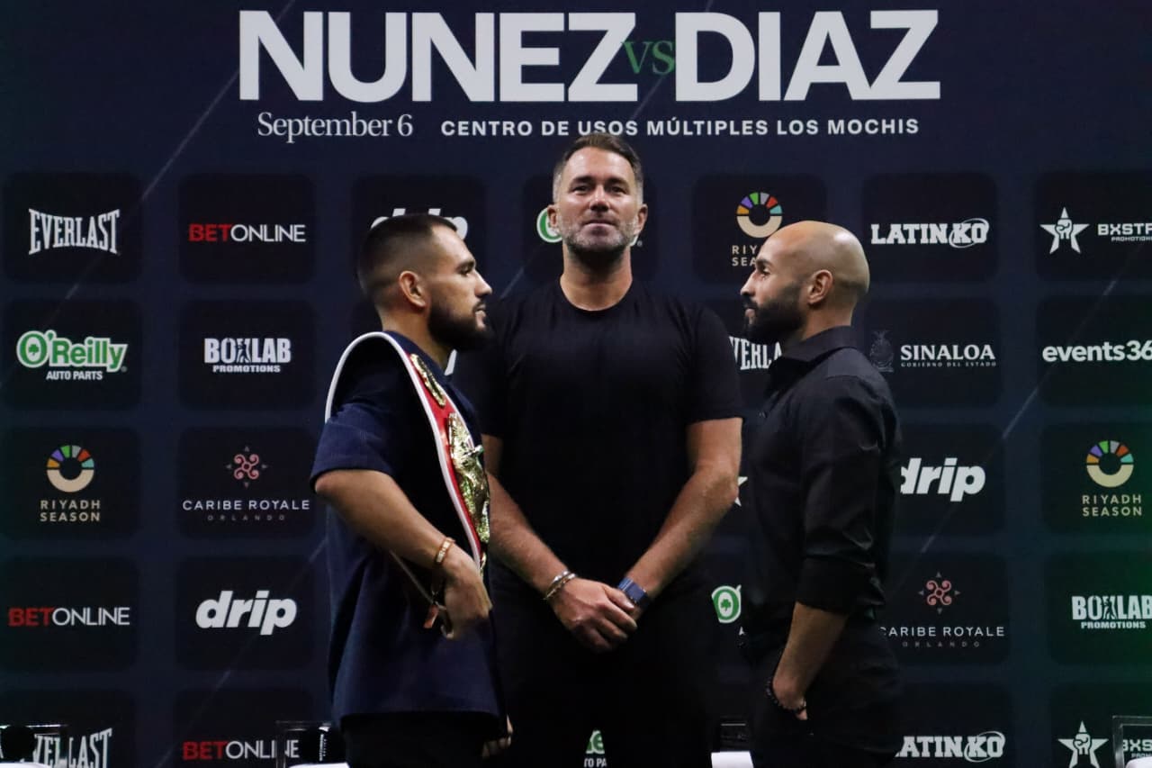 Con el promotor Eddie Hearn presente, “Sugar” y “Pitufo” reiteran guerra México vs Puerto Rico