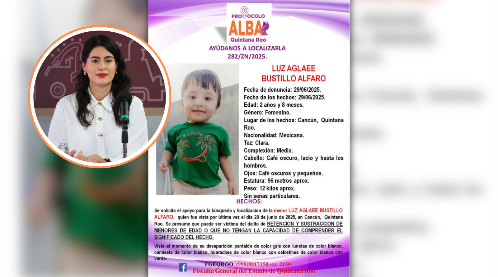 Secretaría de las Mujeres acompaña búsqueda de niña sinaloense