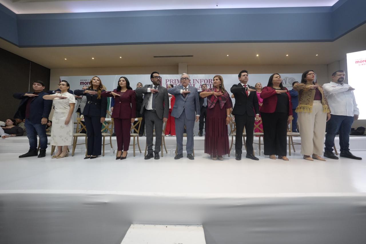 Diputados de Morena rinden su informe legislativo