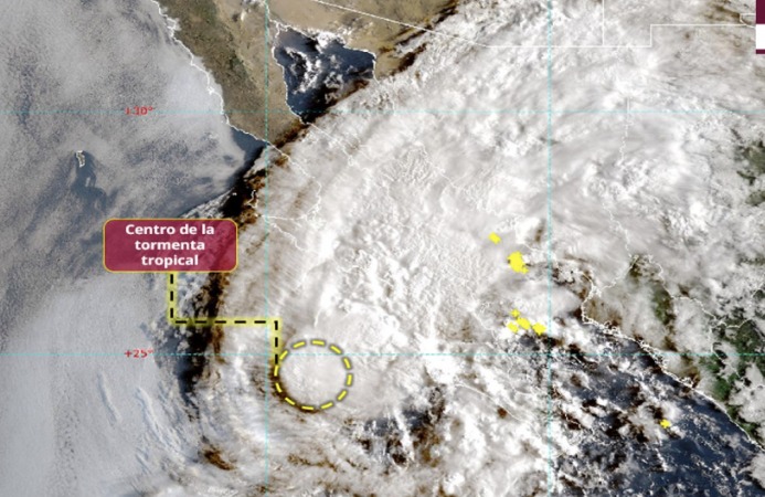 El centro de “Lorena” no tocará tierra