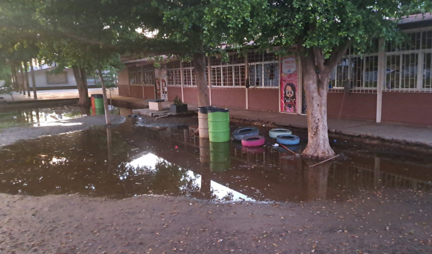Escuela encharcada