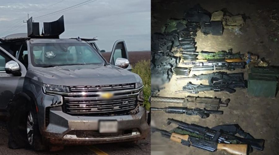 Estos son los 8 detenidos, armas y autos asegurados en enfrentamientos en “El Tamarindo”, Culiacán