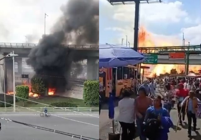 VIDEO: Se registra brutal explosión de una pipa en Puente de la Concordia, CDMX